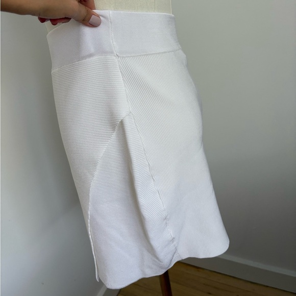 ASOS White Asymmetrical Mini Pencil Skirt - Picture 4 of 6